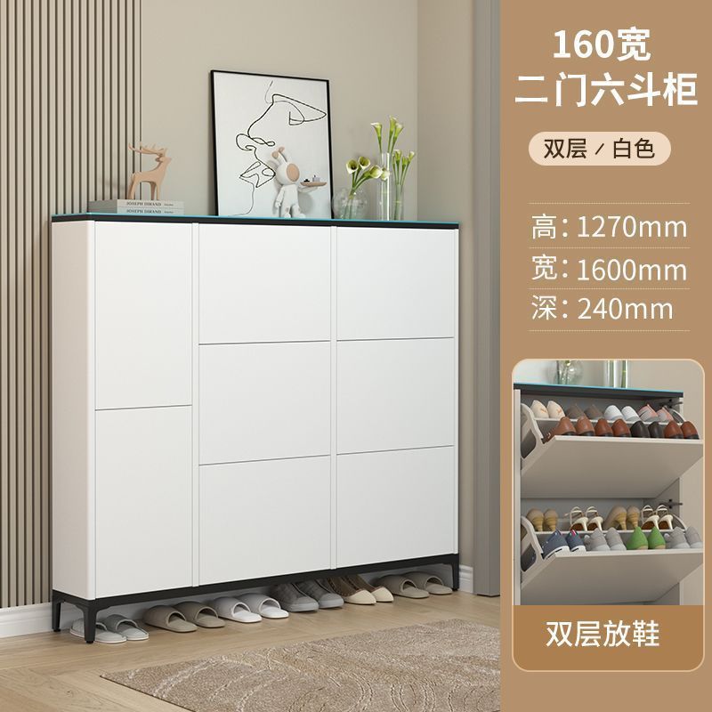 新款超薄鞋櫃現代簡約落地家用薄款大容量走廊入戶門口鞋櫃網紅