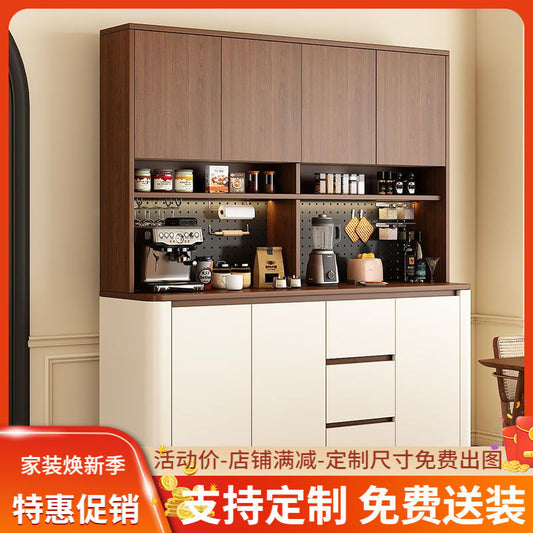 中古餐边柜酒柜置物架多功能洞洞板靠墙一体客厅家用储物厨房橱柜