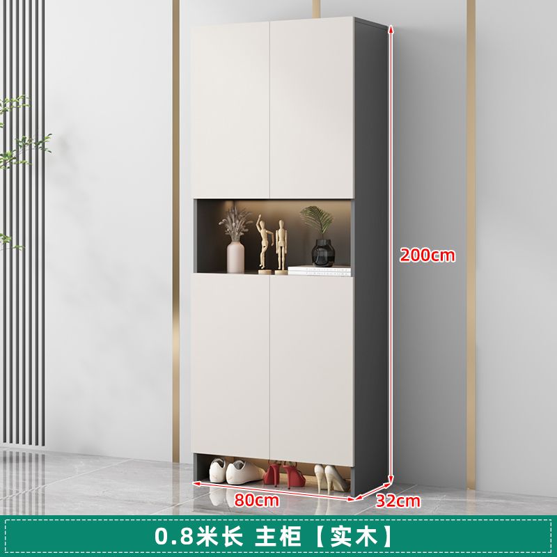 實木入戶鞋櫃玄關櫃家用門口儲物櫃樓道走廊大容量一體靠牆收納櫃