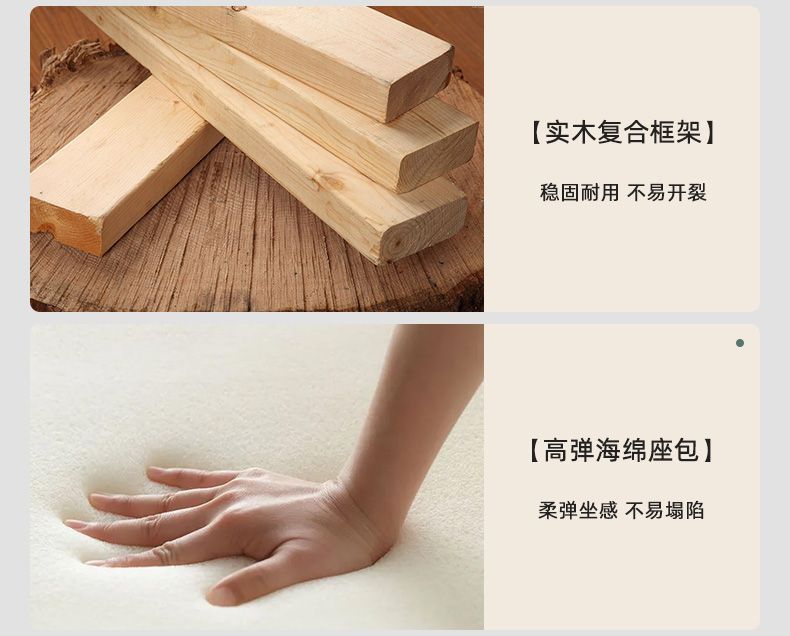 北歐單人沙發椅現代簡約可拆洗網紅款客廳臥室陽臺搖椅休閒椅組合