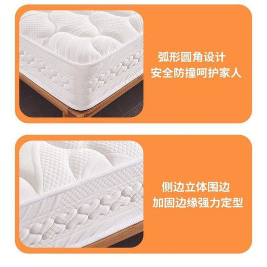 福夢佳捲包牀墊加密靜音彈簧席夢思雙面可用環保護脊天然乳膠牀墊