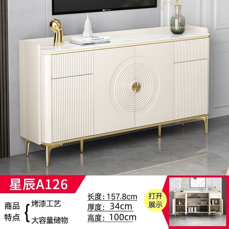 2024新款入戶鞋櫃家用門口輕奢巖板靠牆鞋櫃客廳隔斷櫃現代玄關櫃