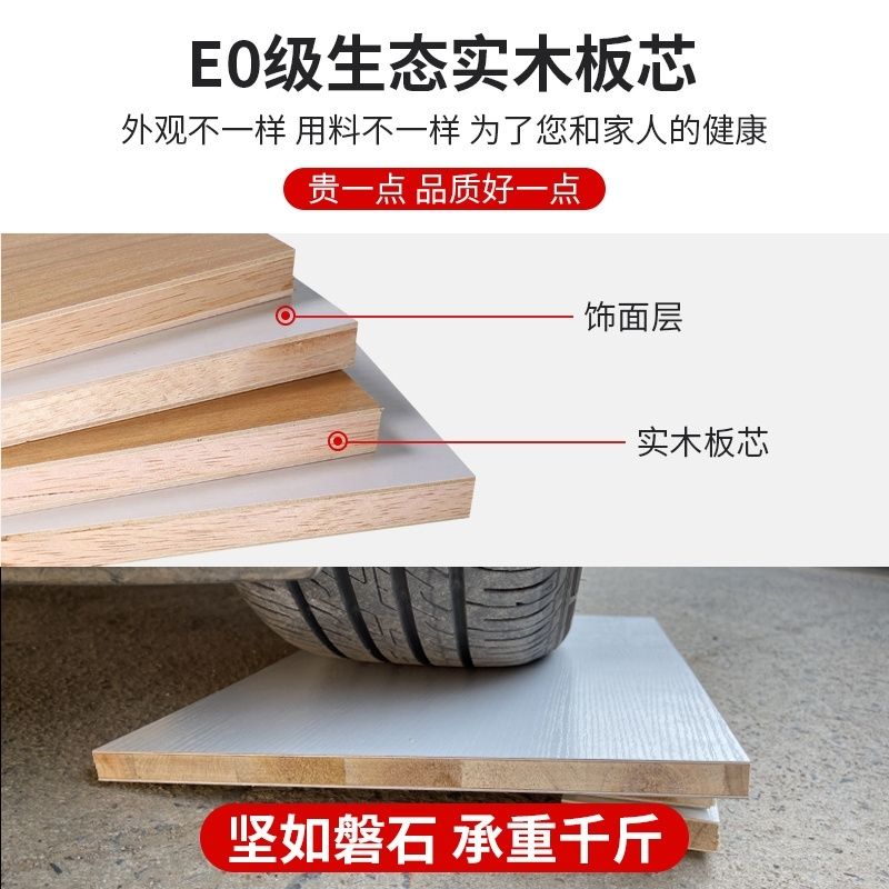 实木电视柜茶几组合小户型家用电视柜客厅奶油风茶几带抽屉包安装