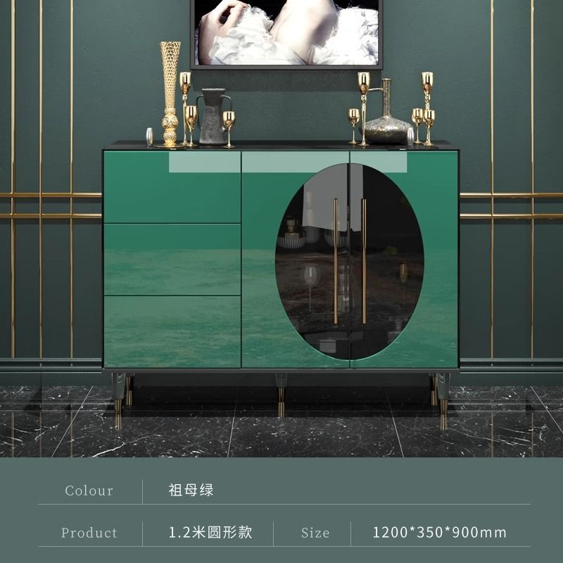 意式輕奢極簡餐邊櫃客廳靠牆玄關儲物櫃現代高檔家用茶水櫃子定製