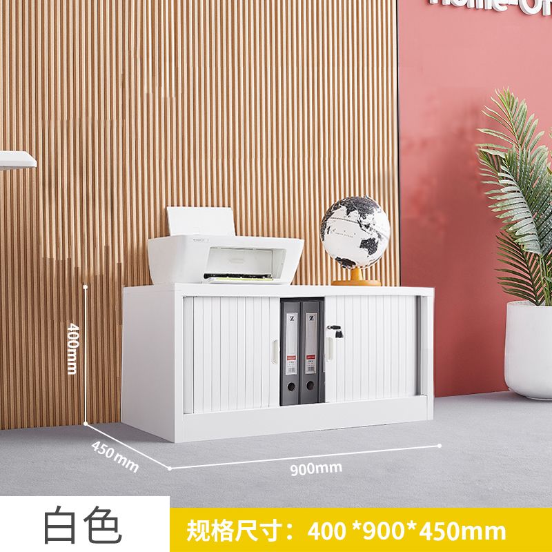 钢制简约现代带锁文件柜办公室带锁档案柜资料凭证柜储物柜阳台柜