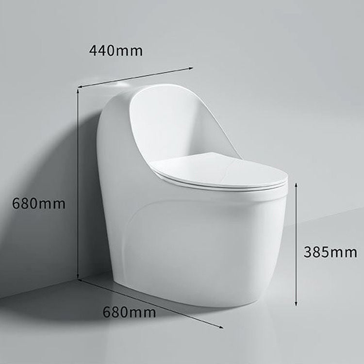 JOMOW马桶虹吸式大冲力个性款蛋形正品马桶家用卫生间马桶防冻裂