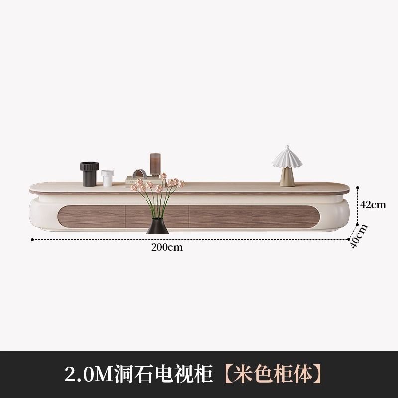 椭圆形新款轻奢创意茶几现代简约组合客厅家用小户型奶油意式高级