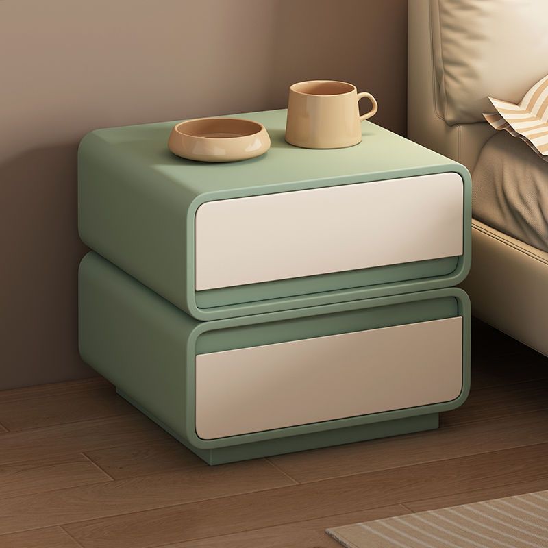 全實木牀頭櫃簡約現代輕奢高級感臥室意式極簡兒童奶油風牀邊櫃