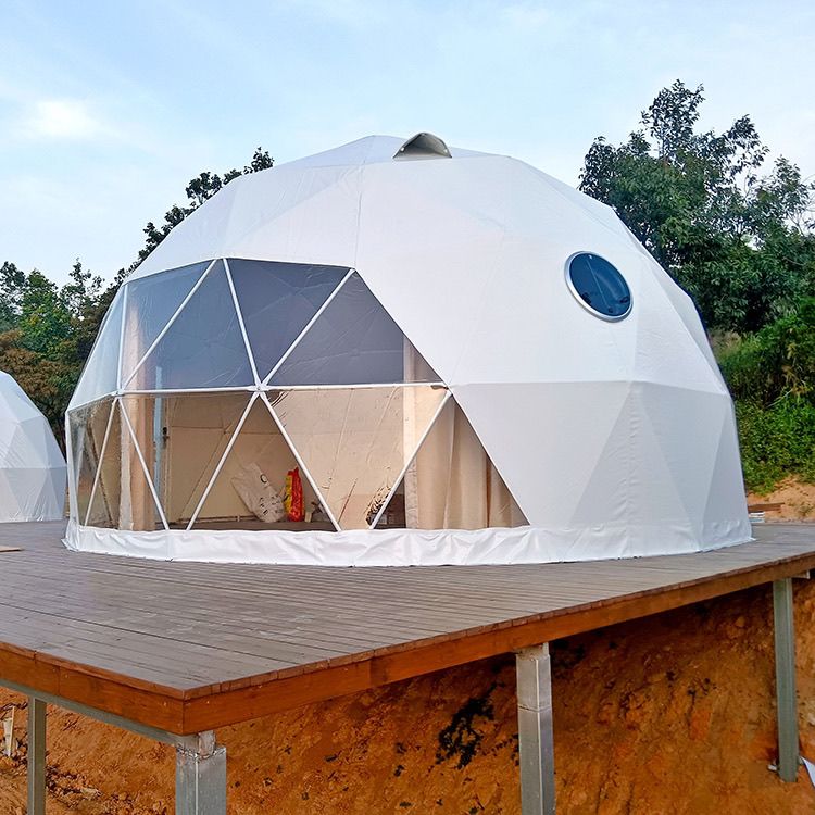 定制户外露营星空房营地星空帐篷半透明遮阳防雨网红球形民宿帐篷