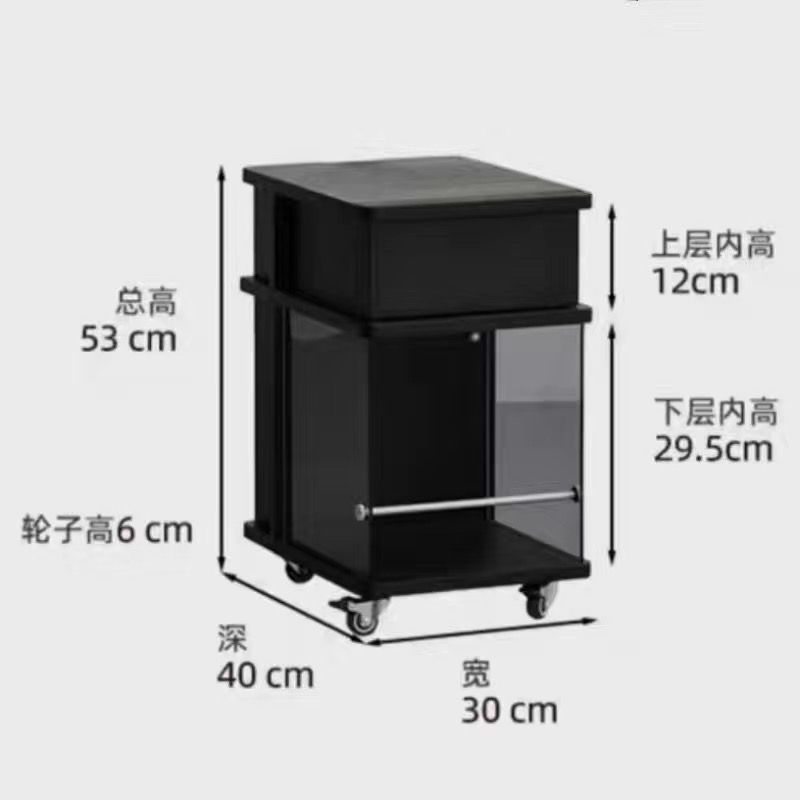 北歐輕奢風牀頭櫃小型臥室家用移動迷你置物架實木沙發邊幾茶几