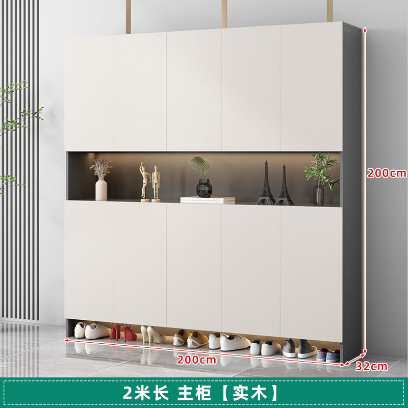 實木入戶鞋櫃玄關櫃家用門口儲物櫃樓道走廊大容量一體靠牆收納櫃