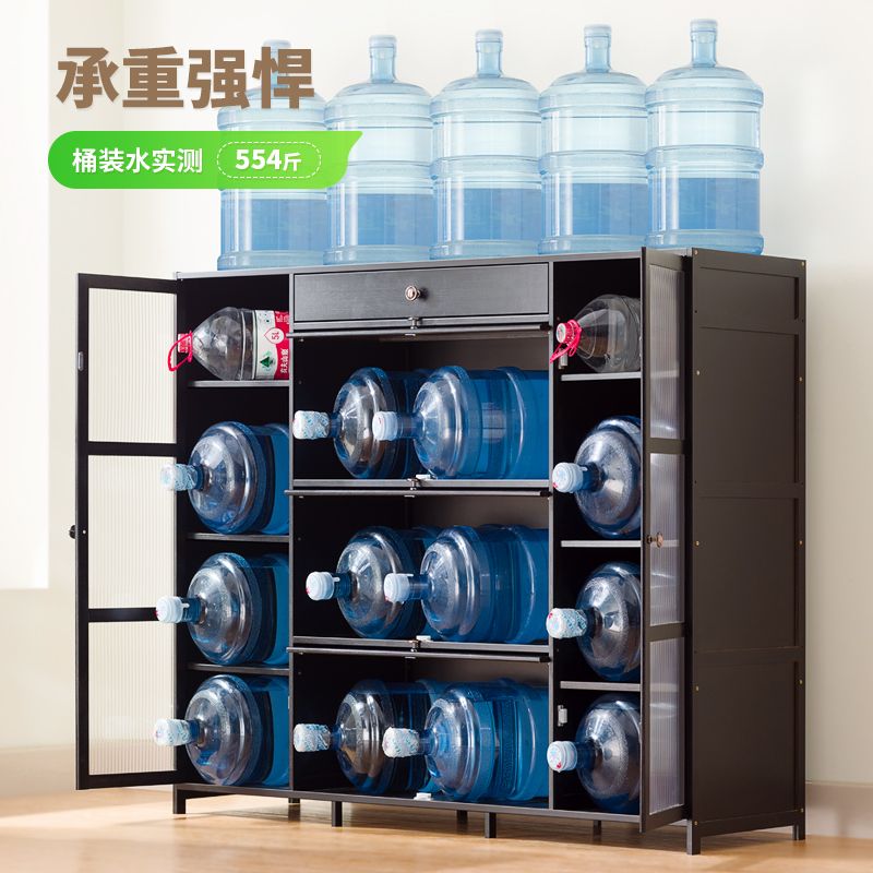 厨房置物架落地多层柜子储物柜碗柜收纳柜多功能置物柜橱柜餐边柜