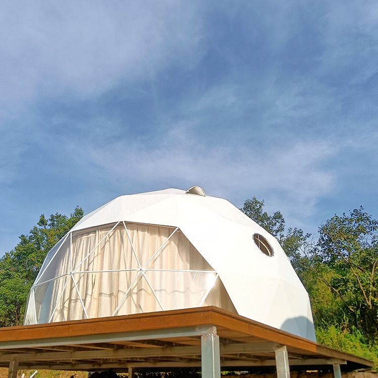 定制户外露营星空房营地星空帐篷半透明遮阳防雨网红球形民宿帐篷