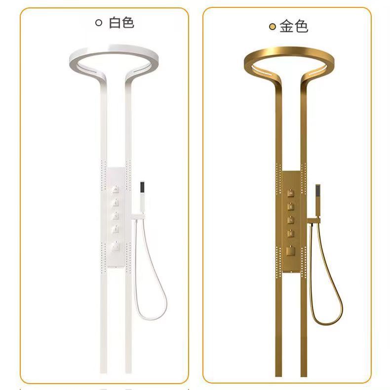 中正卫浴双花洒龙头增压可调冷热水挂墙式按摩腰喷淋浴瀑布花洒套