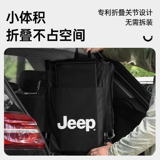 Jeep戶外露營車聚攏推車可摺疊野餐車大號營地車旅行擺攤小拖車
