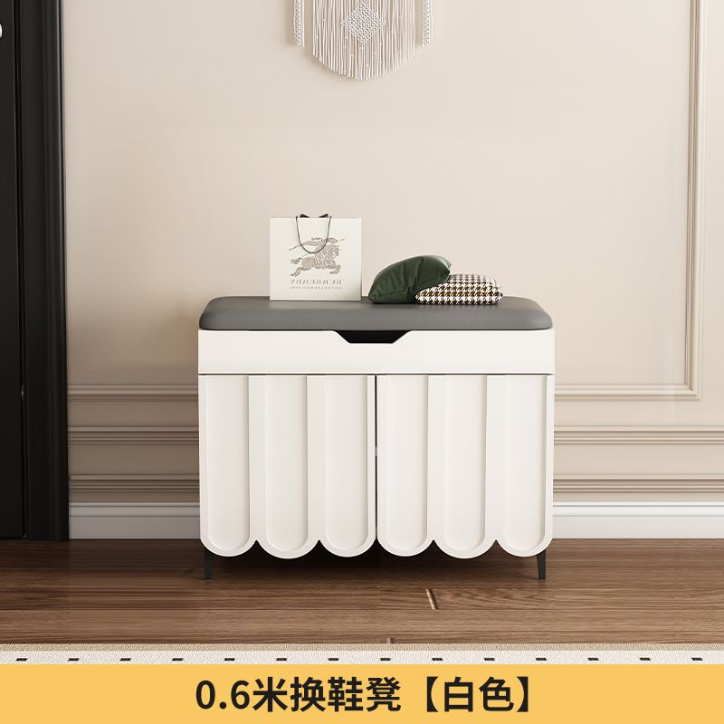 美式時尚入門換鞋凳家用可坐軟包鞋櫃多功能坐凳儲物一體穿鞋凳【5天內發貨】