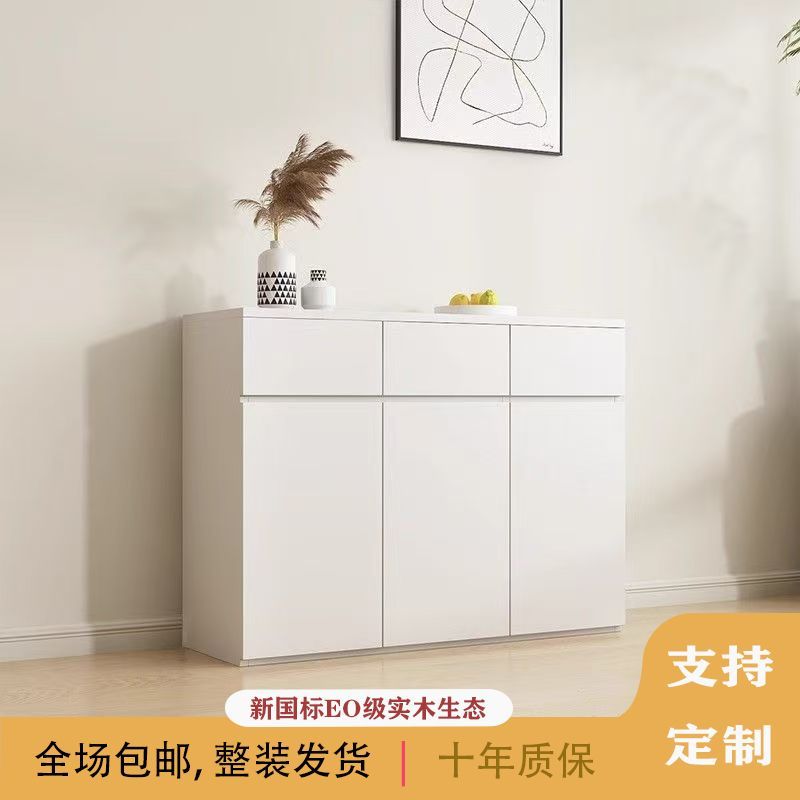 鞋櫃進門家用門口儲物櫃實木收納多層簡約大容量靠牆玄關收納櫃子