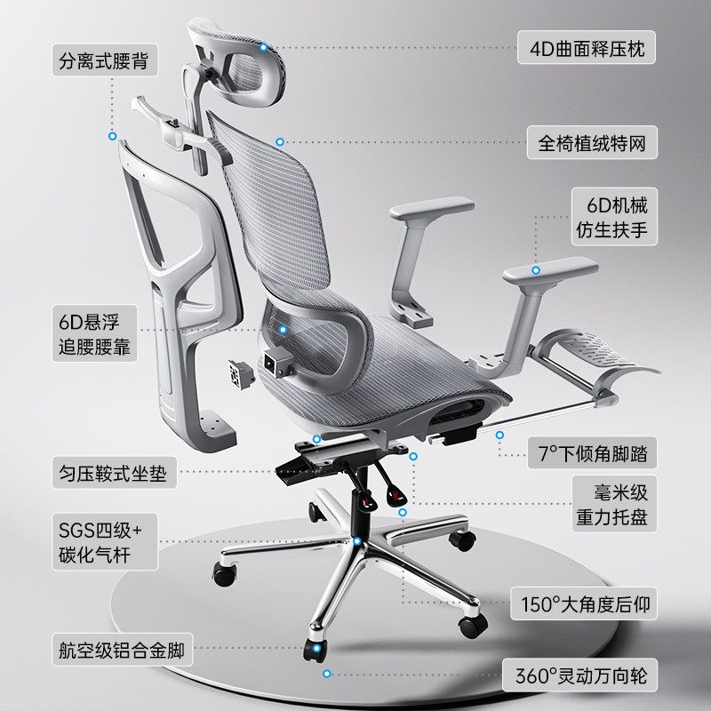 永藝新沃克pro人體工學椅撐腰椅電競椅子辦公椅久坐家用電腦椅