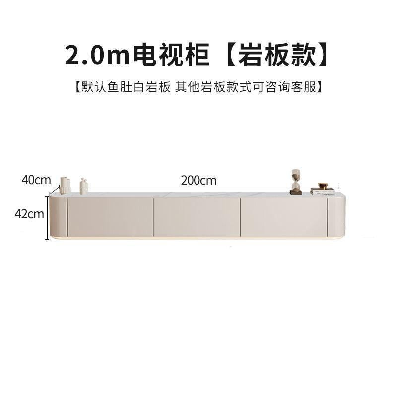 簡約客廳風電視櫃現代實木小戶型茶几組合高款白色臥室電視機地櫃