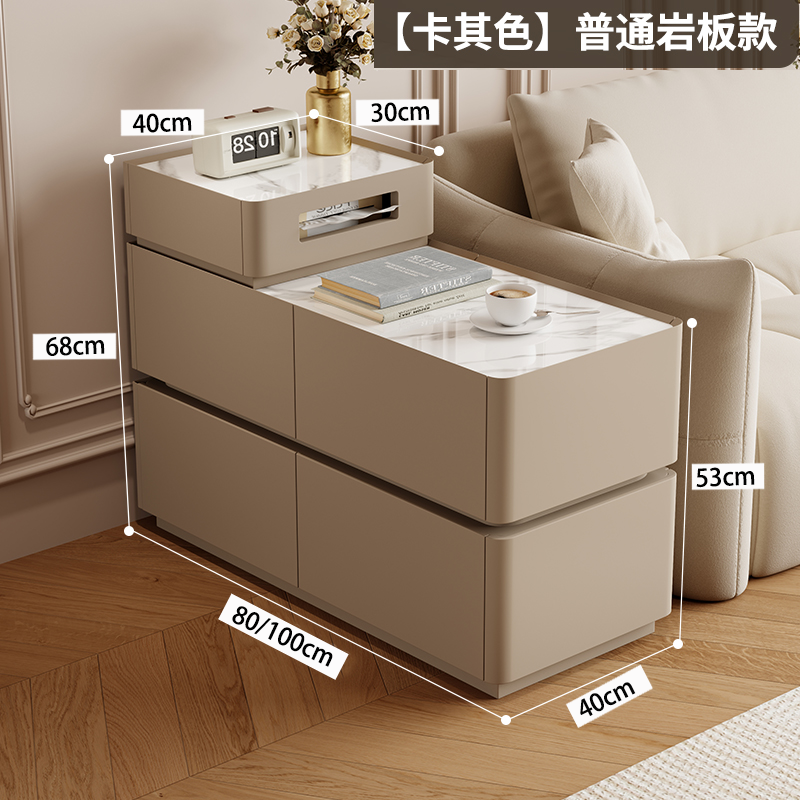 【推荐】沙发轻奢边柜智能侧边客厅高级多功能茶几网红储物柜边几