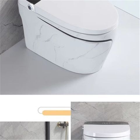 彩色智能马桶灰色轻奢家用坐便器全自动座圈加热感应一体式座便器