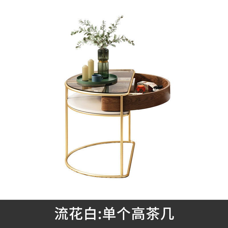 轻奢升降茶几电视柜组合小户型客厅多功能茶几家用现代简约茶桌子