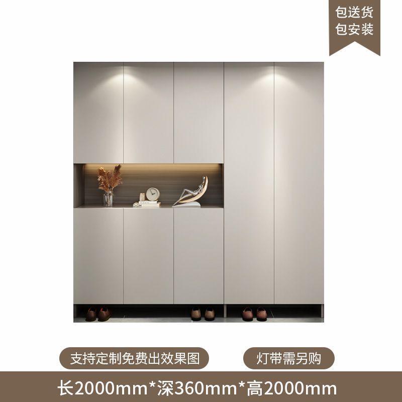 定製進門入戶鞋櫃家用門口一體坐凳靠牆大容量現代簡約玄關鞋櫃