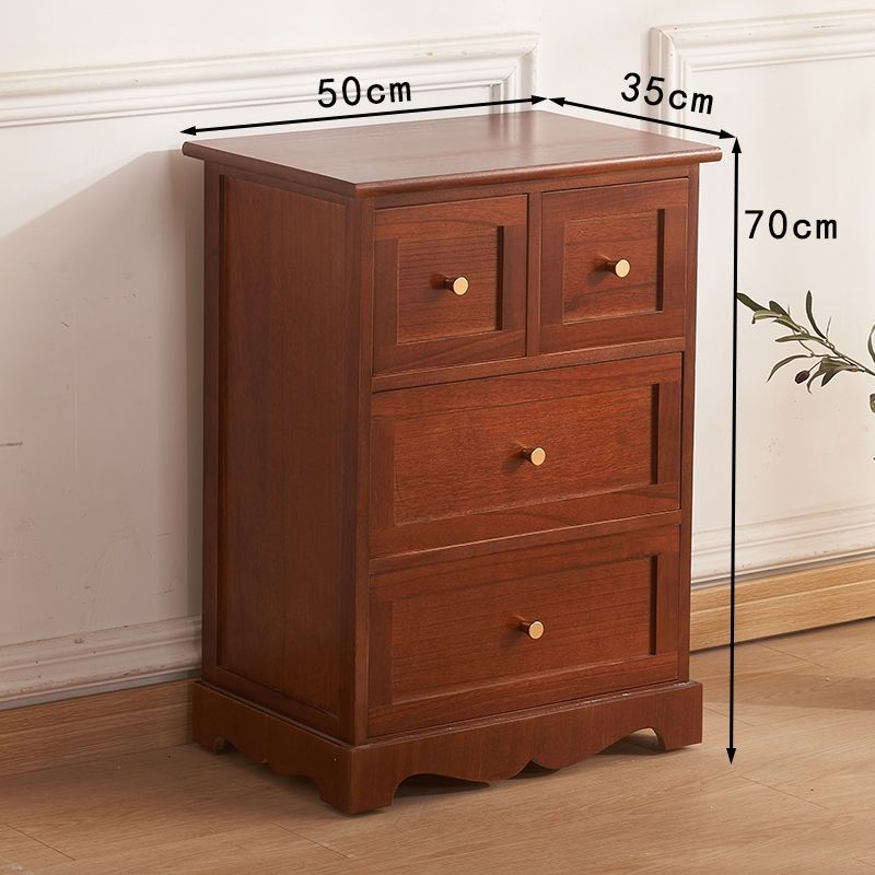 50寬五斗櫃實木牀頭櫃儲物櫃帶鎖中國風客廳臥室收納櫃抽屜式多層
