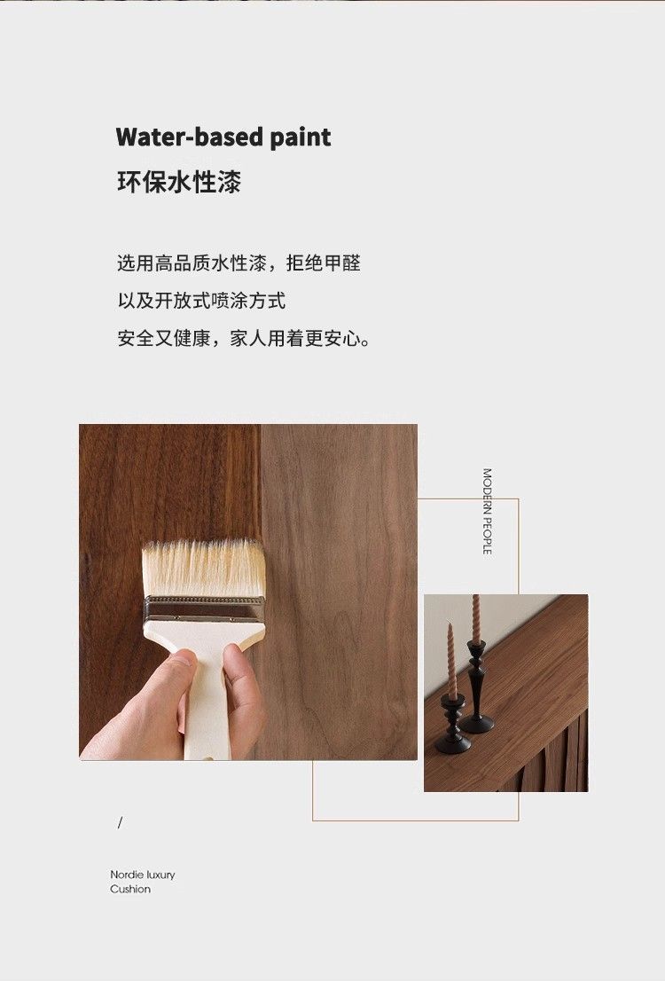 實木復古電視櫃收納櫃電視櫃落地北美黑胡桃中古風客廳家用地櫃