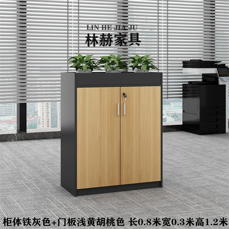 深圳可定做简约现代花槽柜矮柜文件资料柜工厂隔断办公室隔断柜