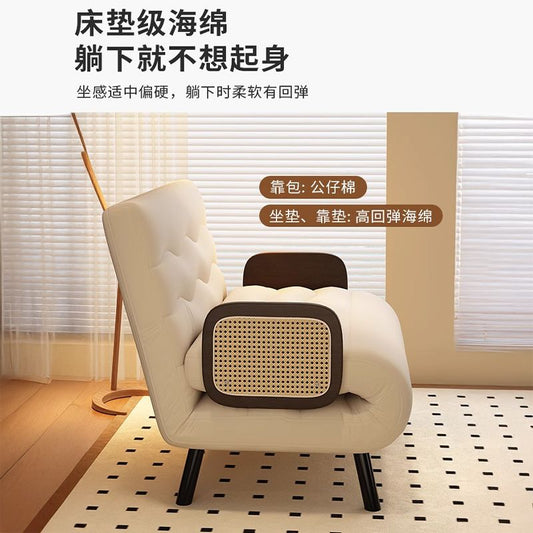 实木沙发床沙发可折叠两用客厅多功能双人伸缩小户型阳台单人沙发