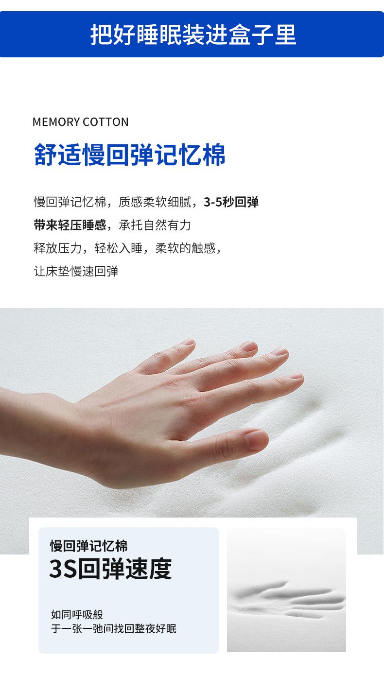 晚安牀墊盒子牀墊捲包乳膠彈簧軟墊家用記憶棉1.8米席夢思壓縮