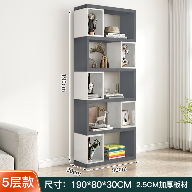 多层置物架创意客厅家用办公书柜落地简约书架自由组合隔断展示柜