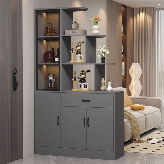 玄關櫃入戶正對門客廳屏風隔斷櫃2025新款進門鞋櫃玻璃裝飾門廳櫃