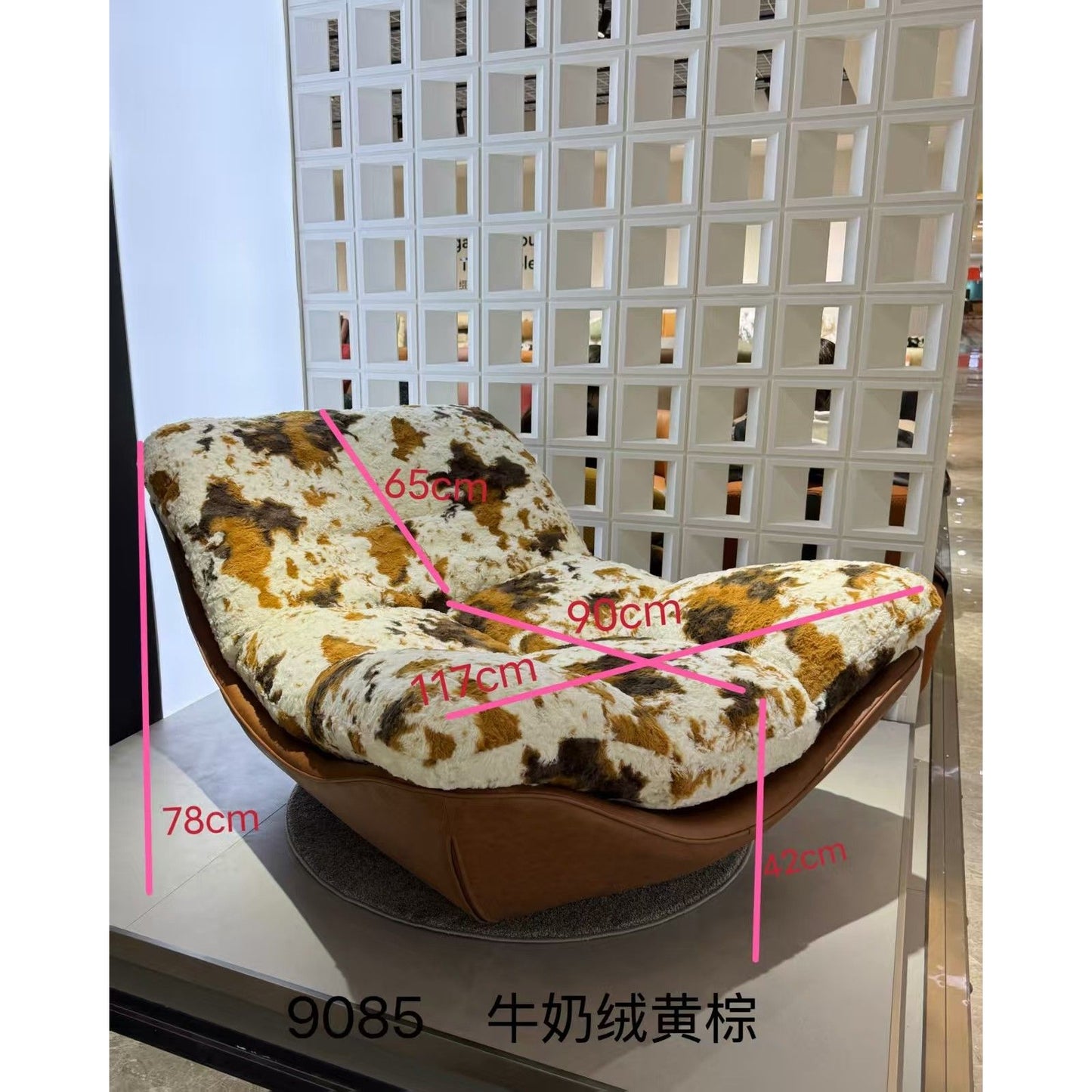新款現代簡約沙發椅單人休閒椅客廳旋轉懶人椅