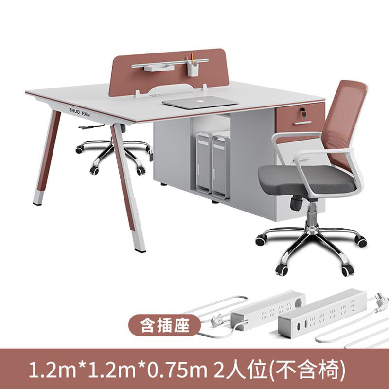 臻选职员办公桌椅组合简约现代电脑桌4/62人员工桌办公室工位屏风