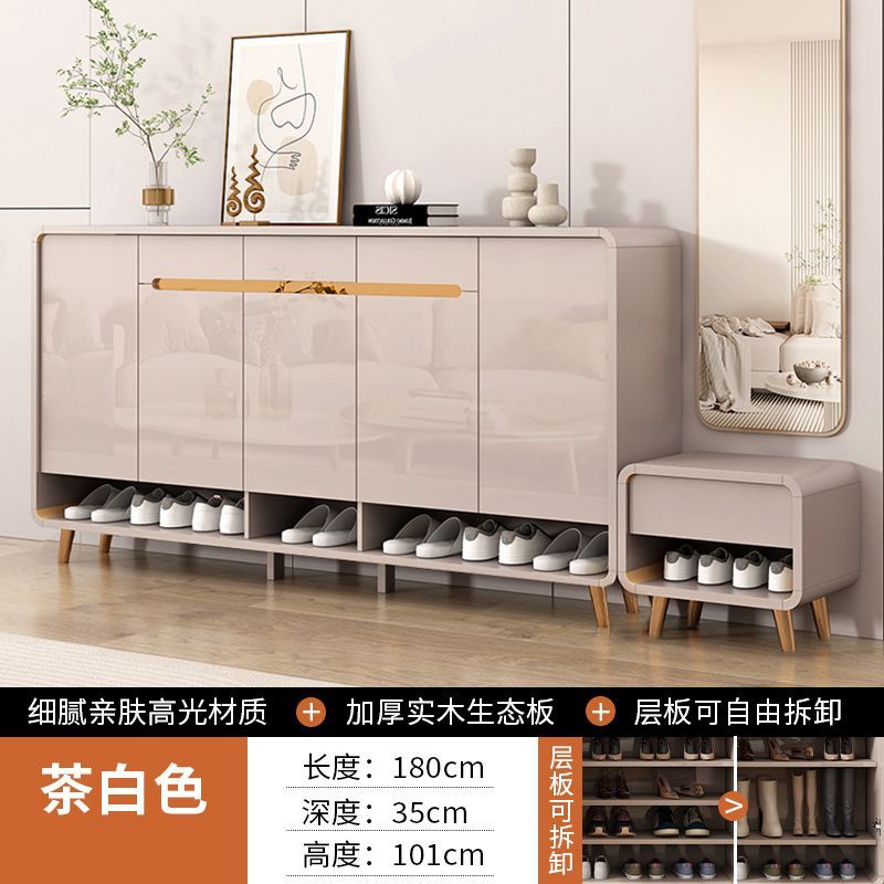鞋櫃2025新款鞋櫃家用門口入戶收納大容量儲物櫃家用靠牆玄關鞋架