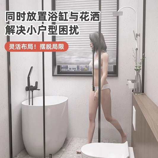 恒美乐可移动亚克力坐式深泡浴缸小户型家用迷你日式椭圆网红浴盆