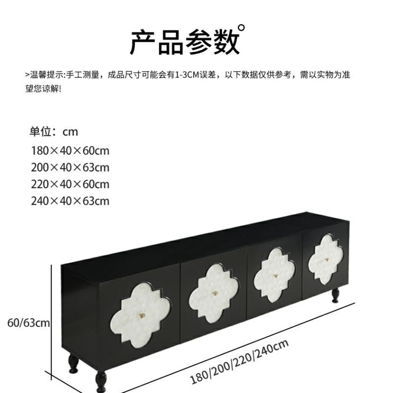 美式復古電視櫃輕奢客廳玄關櫃實木邊櫃現代裝飾櫃