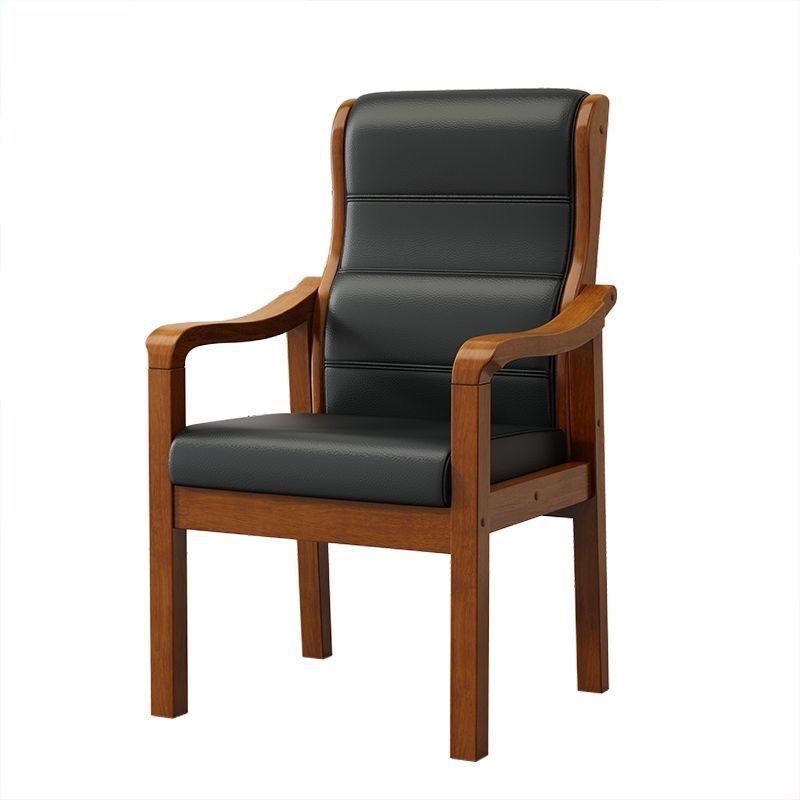 實木扶手辦公會議椅書房書椅休閒靠背椅舒適麻將椅會議接待洽談椅
