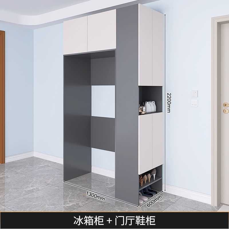 巧幫手餐邊櫃酒櫃一體靠牆高櫃嵌入式冰箱櫃鞋櫃客廳廚房儲物櫃子