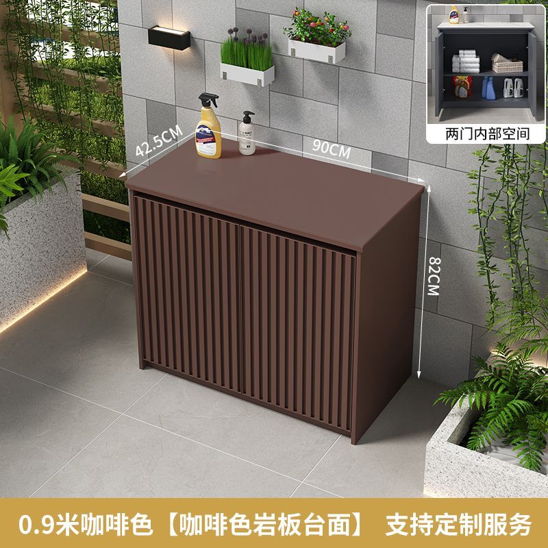 戶外儲物櫃大容量鋁合金防曬防水收納櫃室外花園門口鞋櫃簡約置物【15天內發貨】