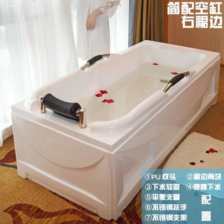 包邮亚克力小浴缸 豪华冲浪按摩恒温加热独立式浴盆 欧式家用浴池