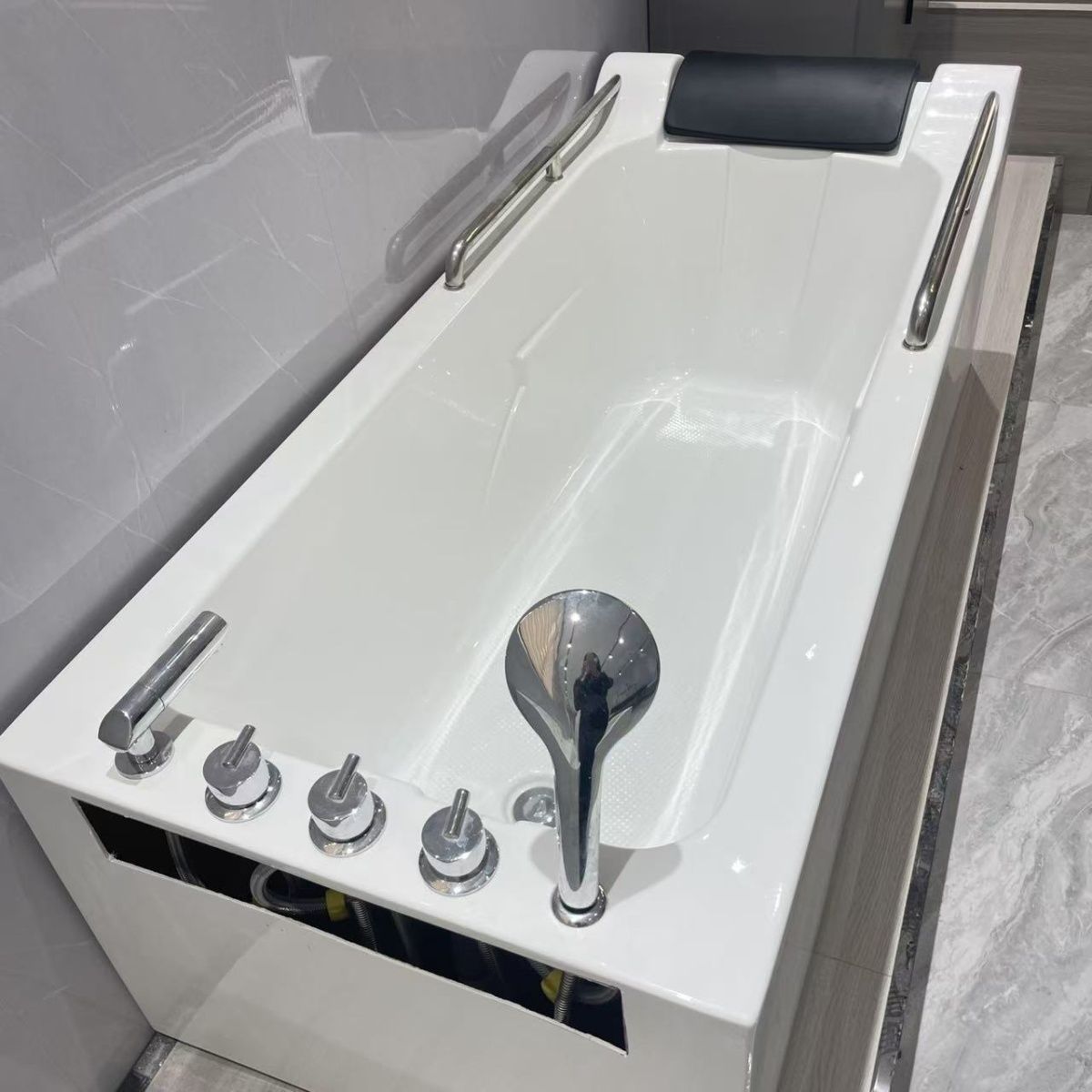 新品一體成型家用亞克力多色浴缸成人浴盆免安裝酒店賓館洗澡浴池