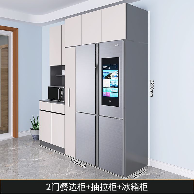 巧幫手餐邊櫃酒櫃一體靠牆高櫃嵌入式冰箱櫃鞋櫃客廳廚房儲物櫃子