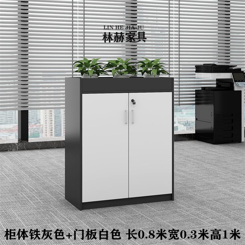 深圳可定做简约现代花槽柜矮柜文件资料柜工厂隔断办公室隔断柜