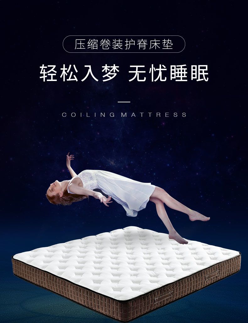 家用壓縮牀墊捲包席夢思1.5米摺疊便攜獨立彈簧乳膠軟硬適中2.2米