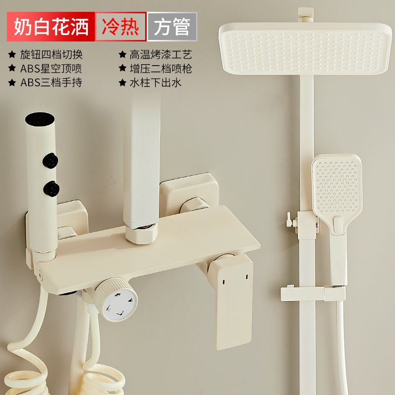 九I枚I王增壓淋浴花灑噴頭頂噴加壓浴室淋雨家用沐浴蓮蓬洗澡套裝