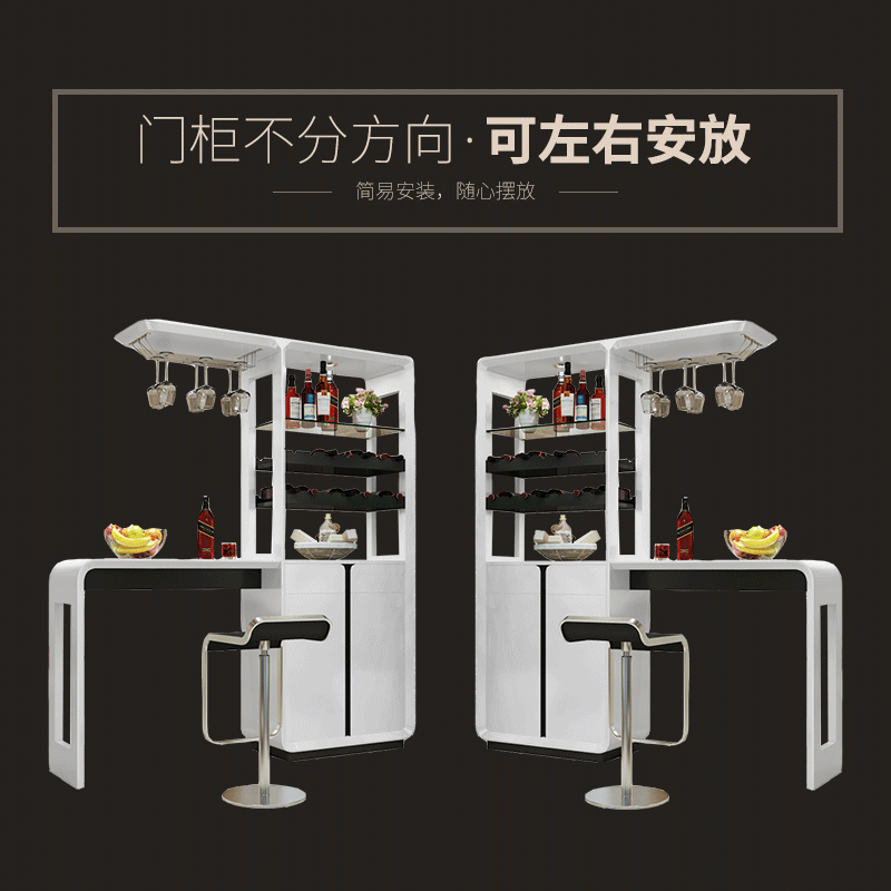 吧台酒柜隔断柜一体玄关鞋柜双面烤漆进门口间厅柜装饰柜屏风柜