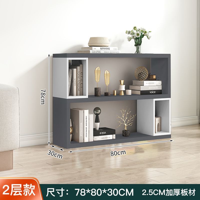 多层置物架创意客厅家用办公书柜落地简约书架自由组合隔断展示柜